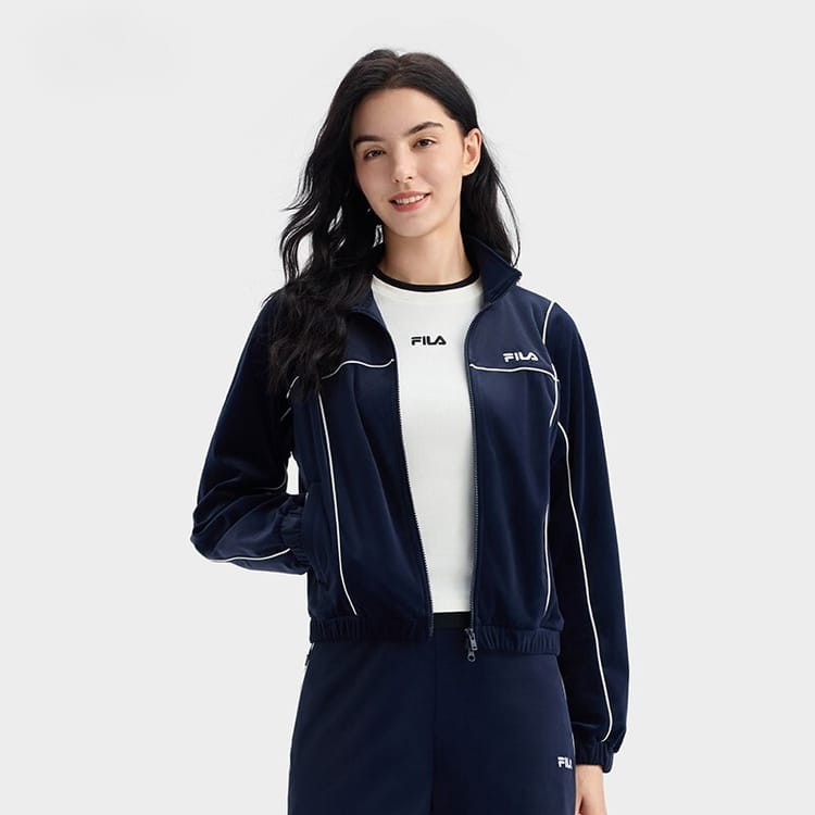 女士新品海軍藍運動外套